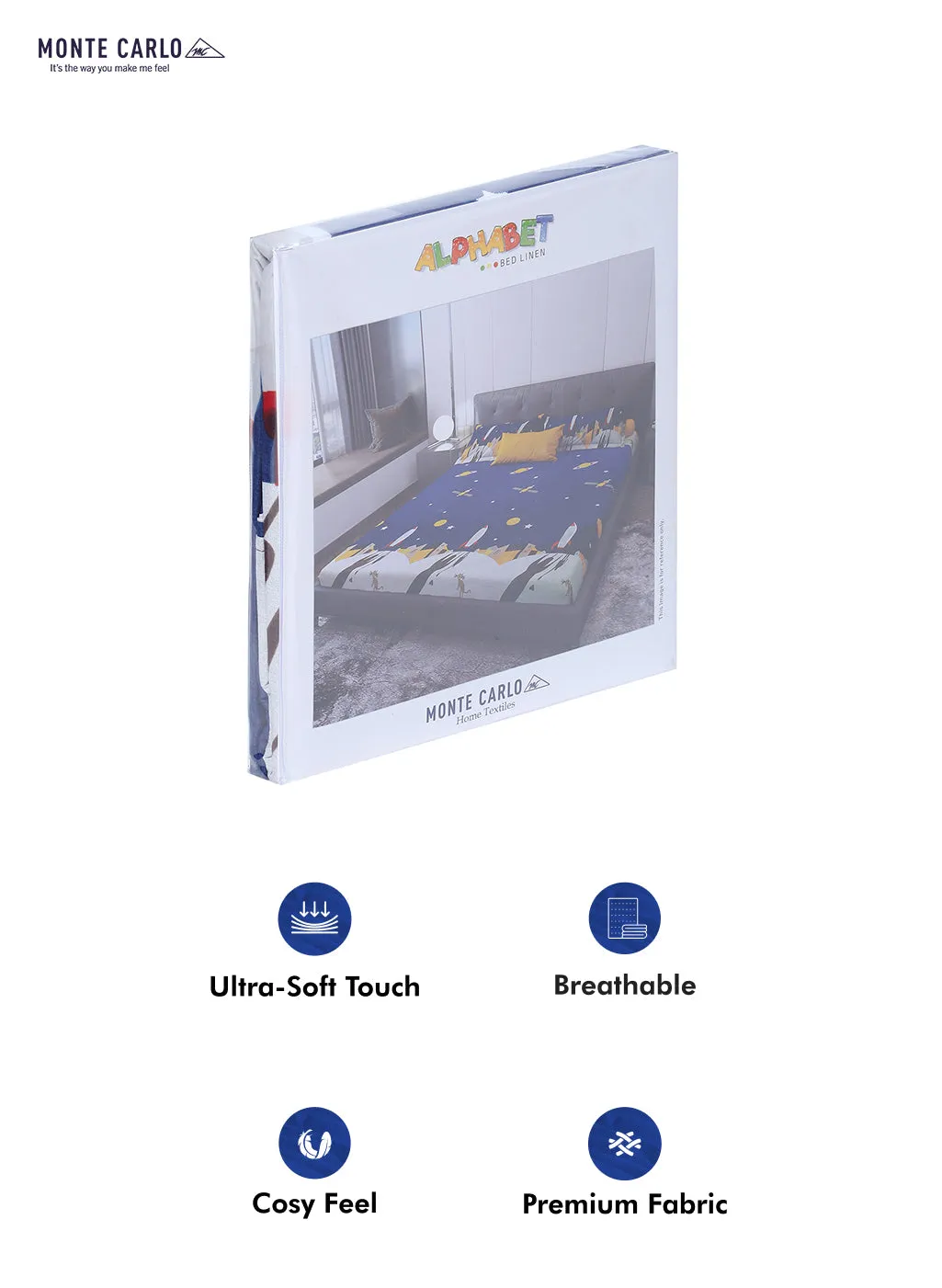 120 GSM  Polyester Double Bed Bedsheet with 2 Pillow Covers