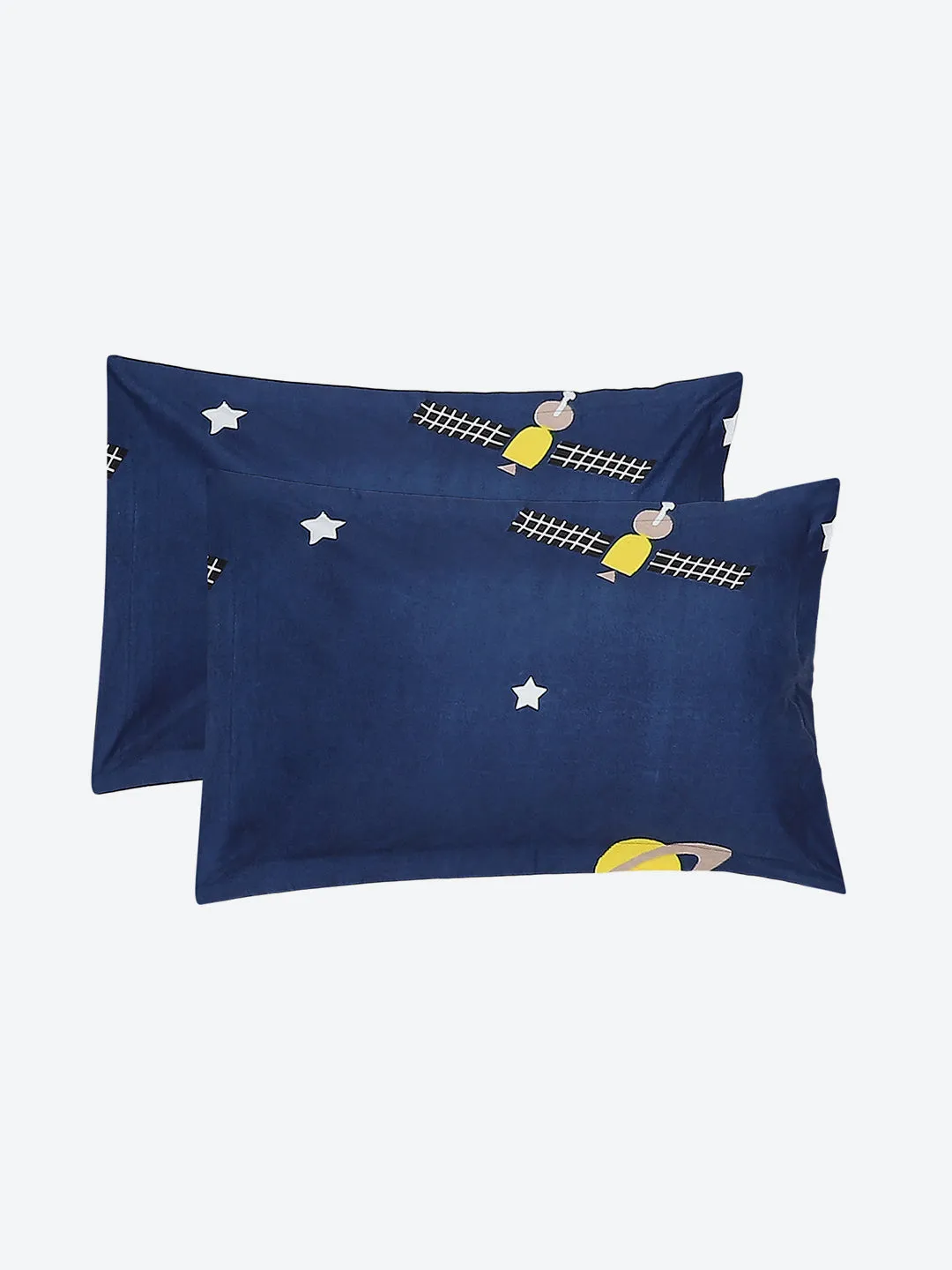 120 GSM  Polyester Double Bed Bedsheet with 2 Pillow Covers