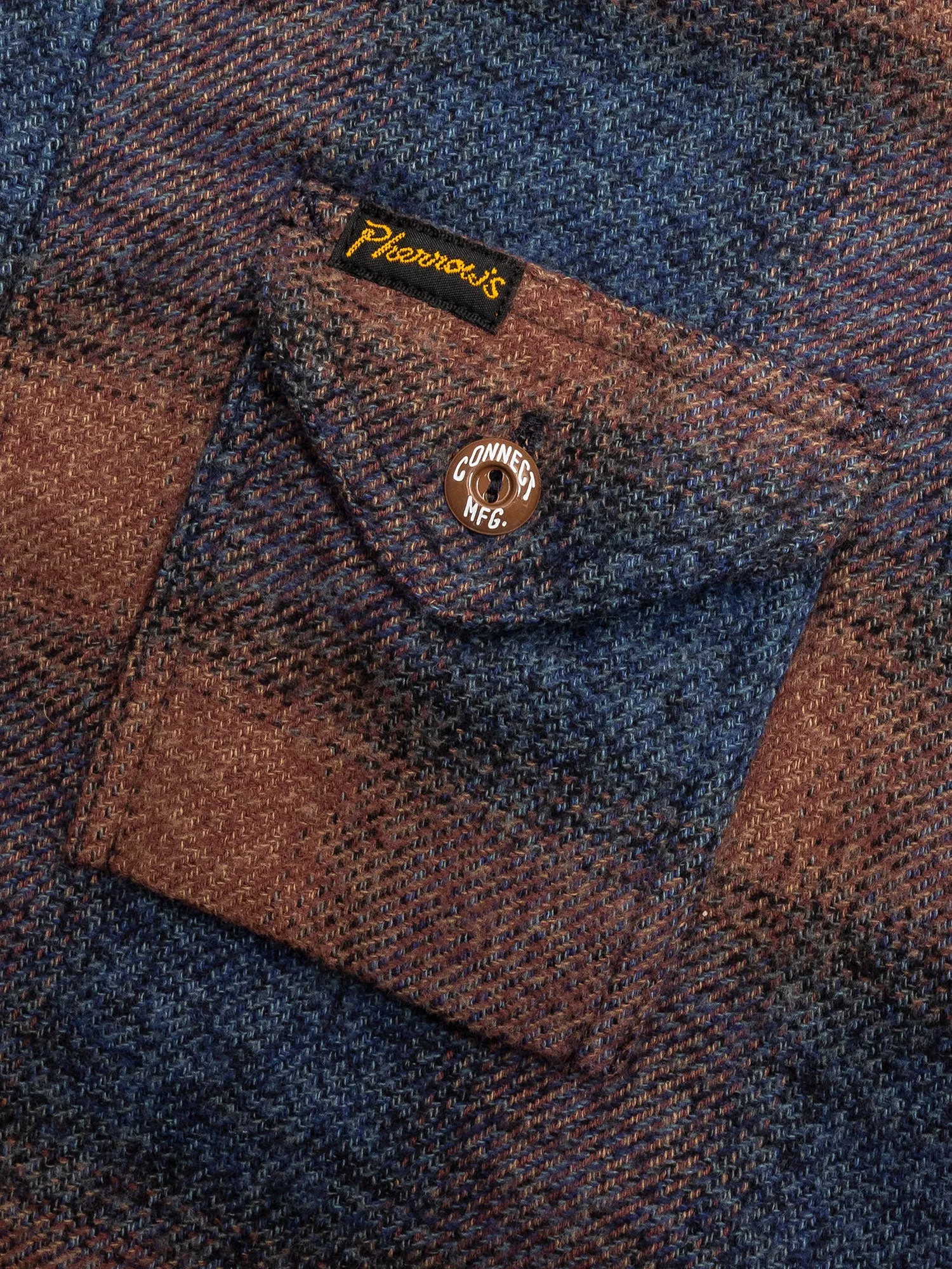 750WS Heavy Flannel Shirt in Navy