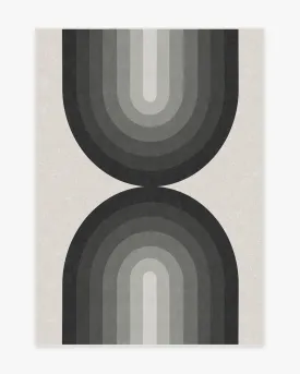 Absida Greyscale Rug