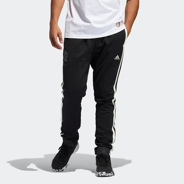 adidas Dame Vis Pant Casual Sports Basketball Long Pants Men Black, black