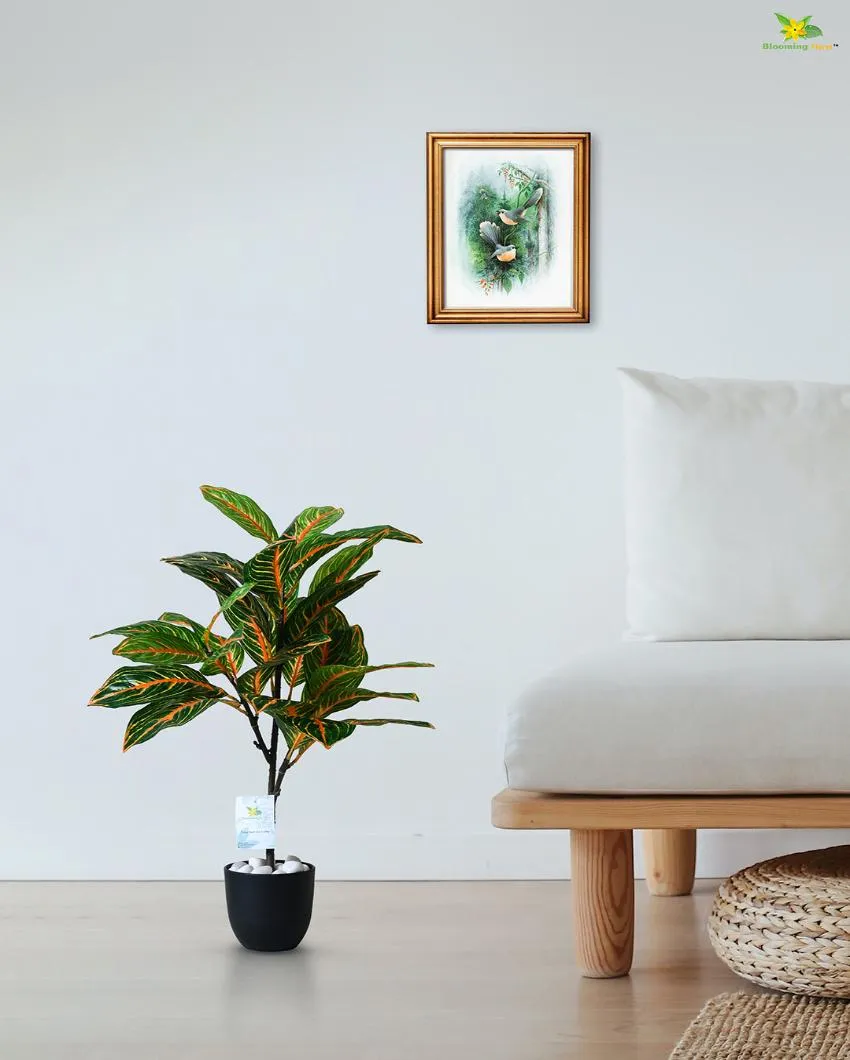 Aglaonema Ornamental Artificial Plant with Pot | 43 Leaves | 2 feet