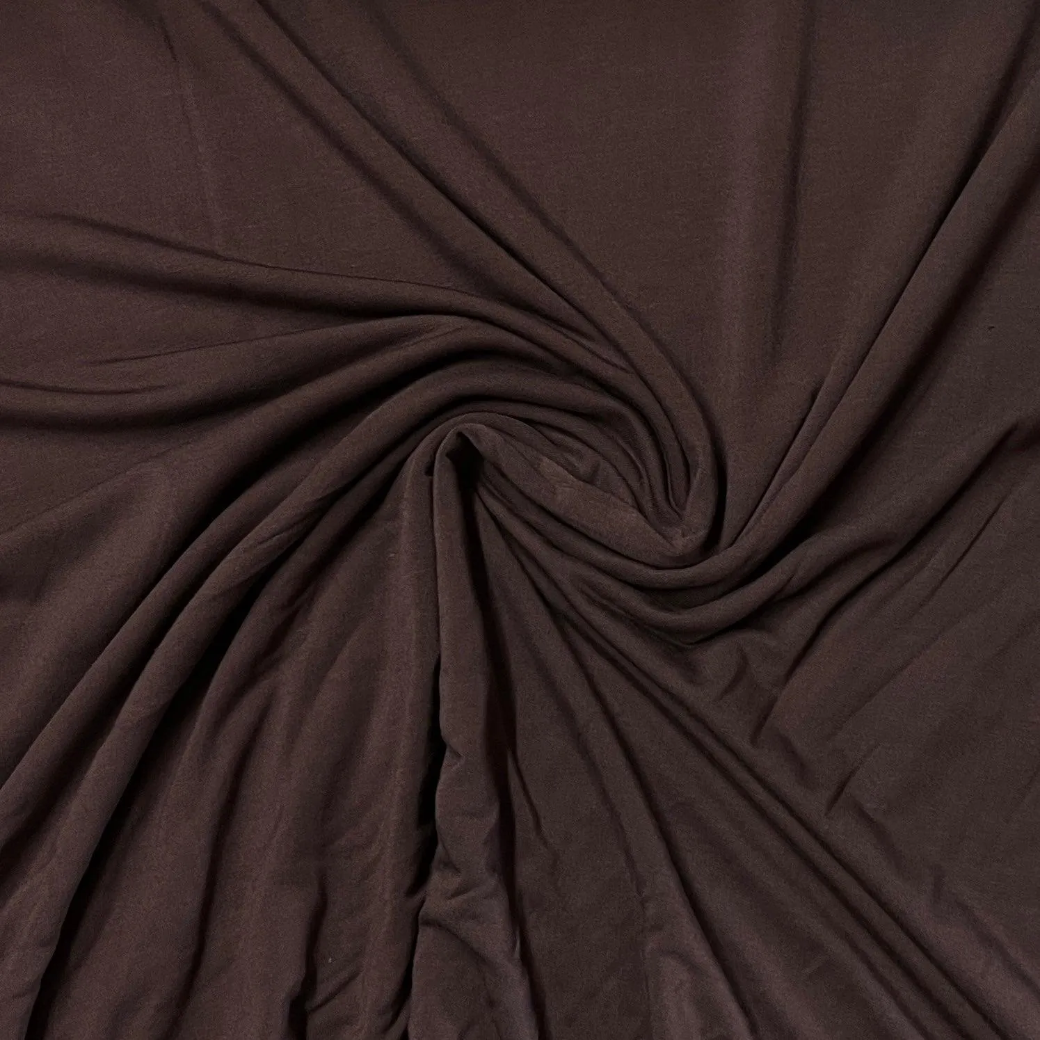 Auburn Brown Bamboo/Spandex Jersey Fabric