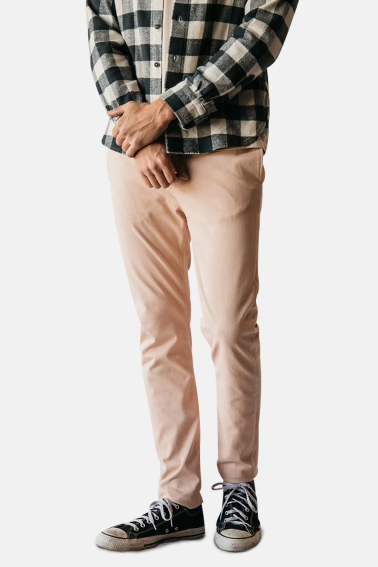 Axe Denit Chino Pant Beige Pink