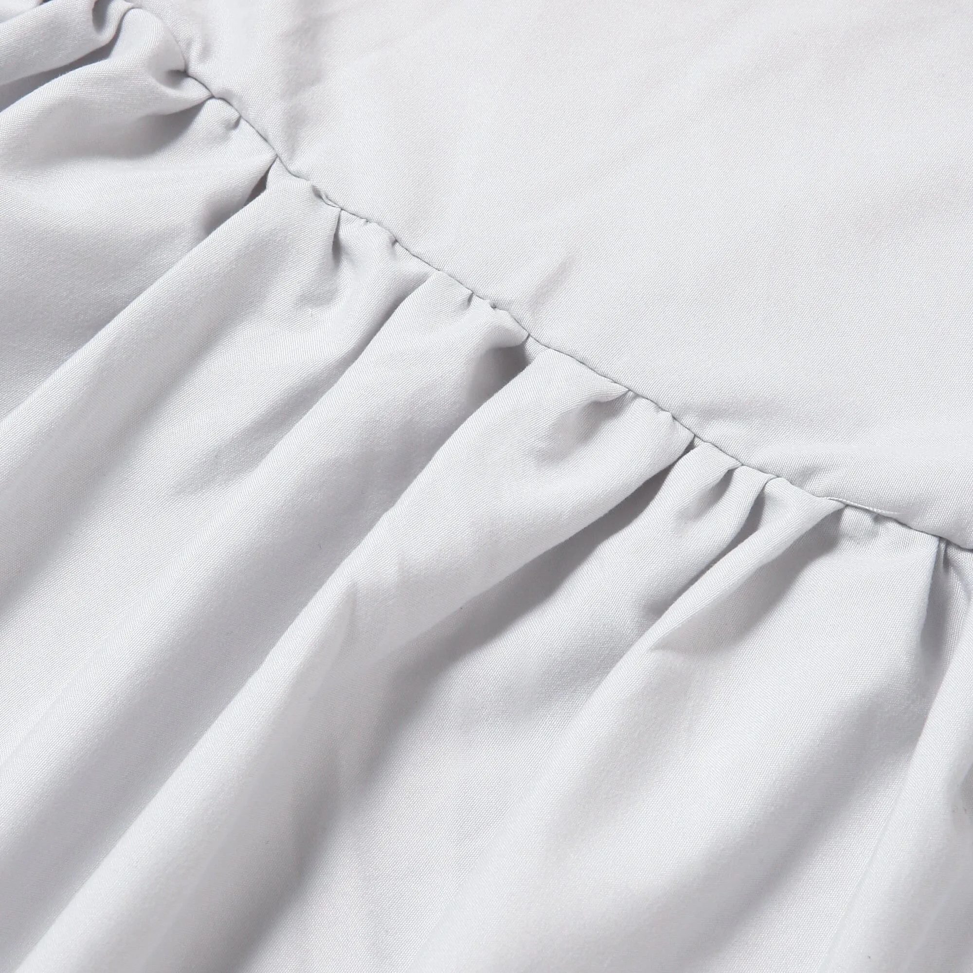 Bed Skirt Double  Light Gray
