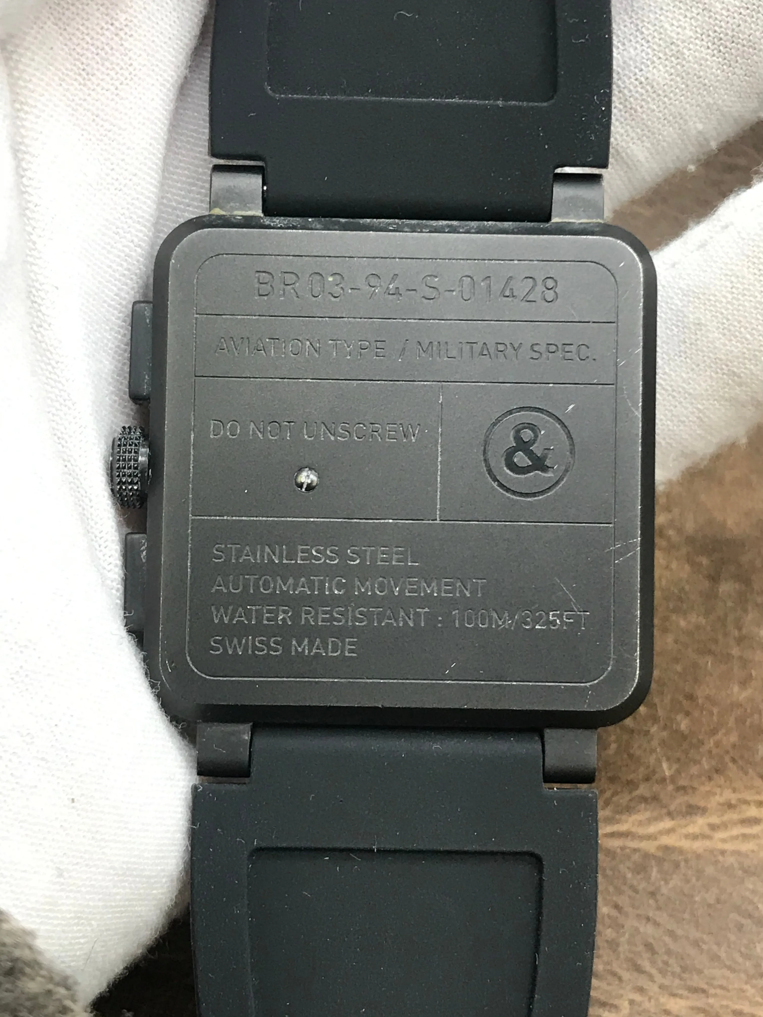 Bell & Ross BLACK MATTE BR 03-94 Black Dial Automatic Men's Watch