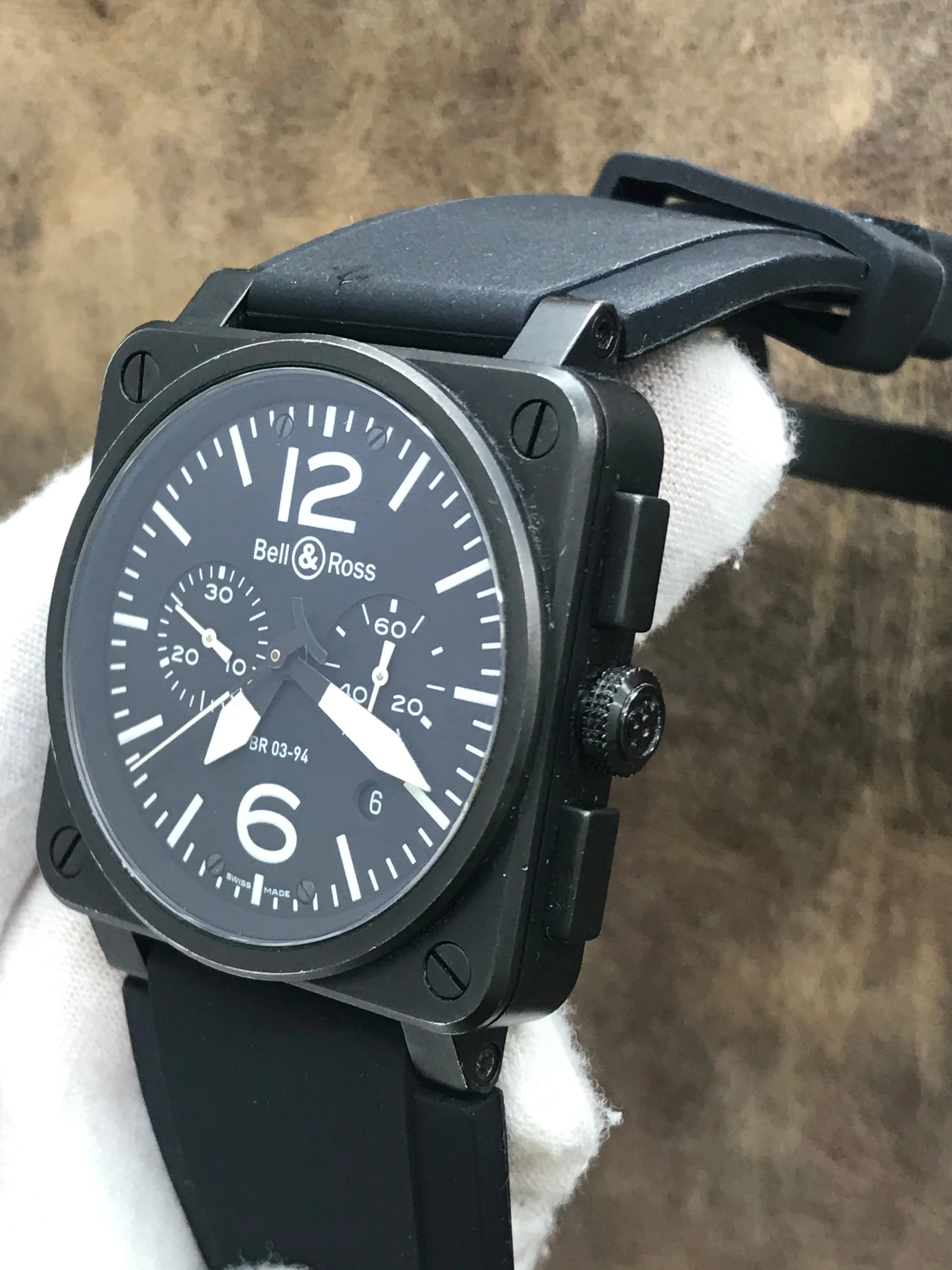 Bell & Ross BLACK MATTE BR 03-94 Black Dial Automatic Men's Watch