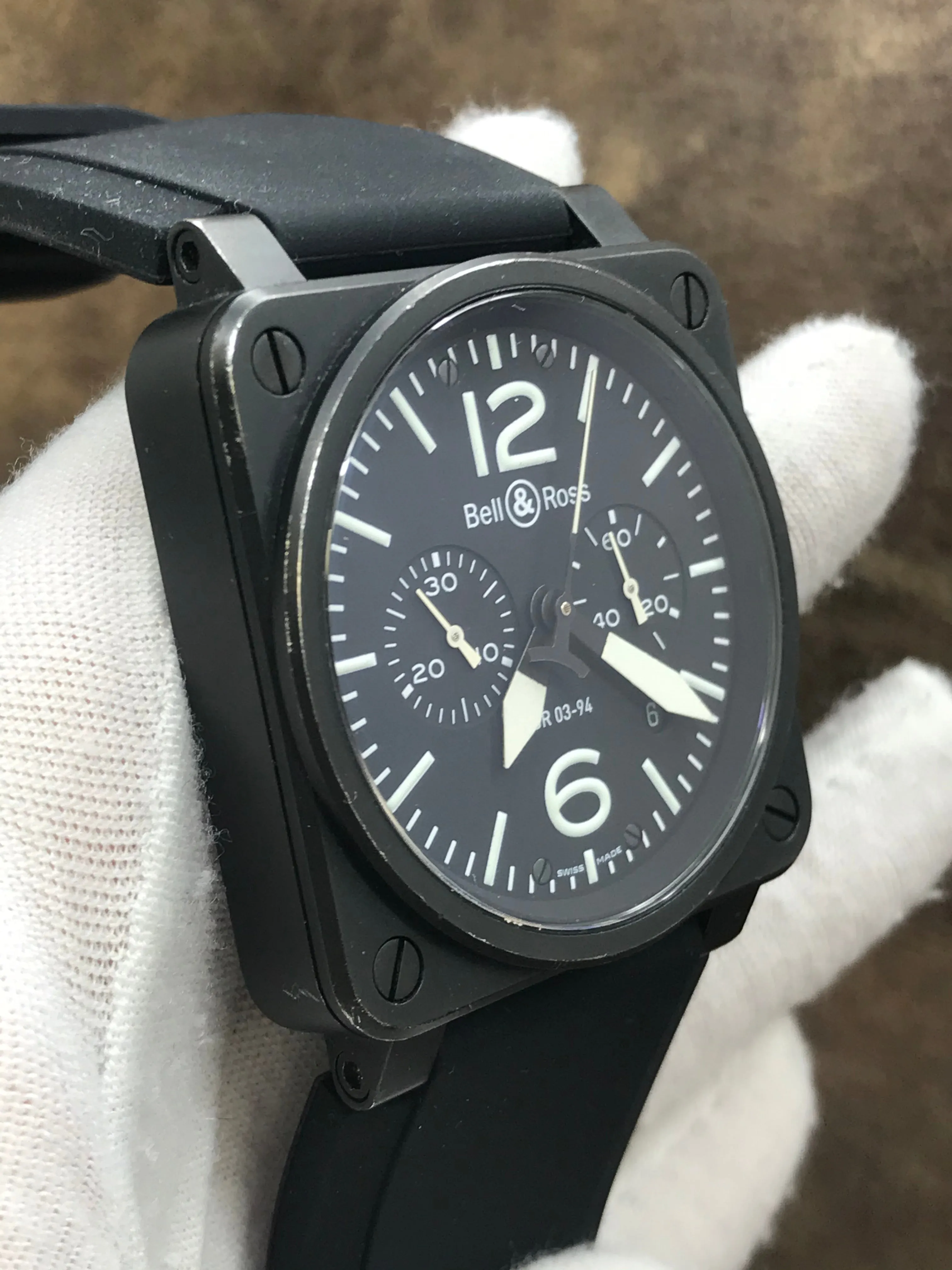 Bell & Ross BLACK MATTE BR 03-94 Black Dial Automatic Men's Watch