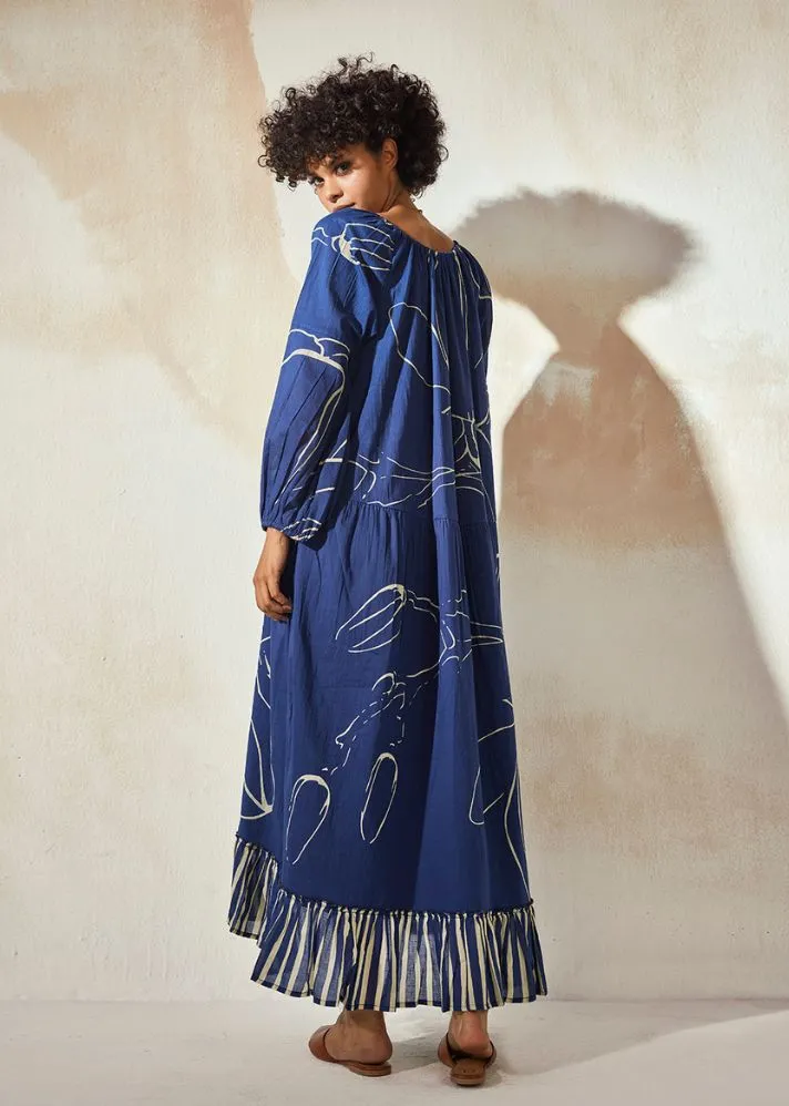 Blue Berry Maxi Dress