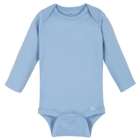 Boys Light Blue Classic Long Sleeve Onesies® Brand Bodysuit
