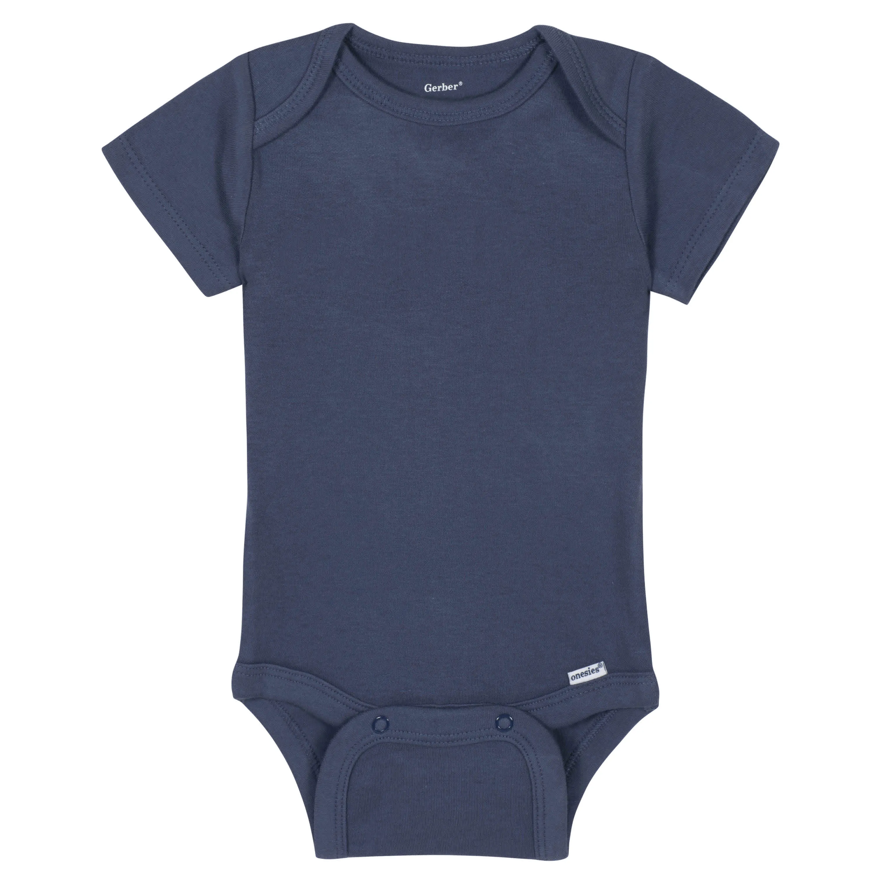 Boys Navy Classic Short Sleeve Onesies® Brand Bodysuit