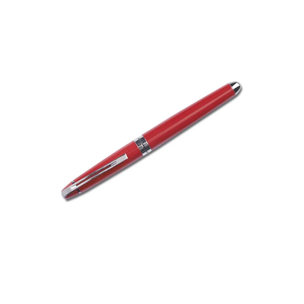 Carlton London Red Gun Metal Pen - Elegant Fusion of Style and Precision