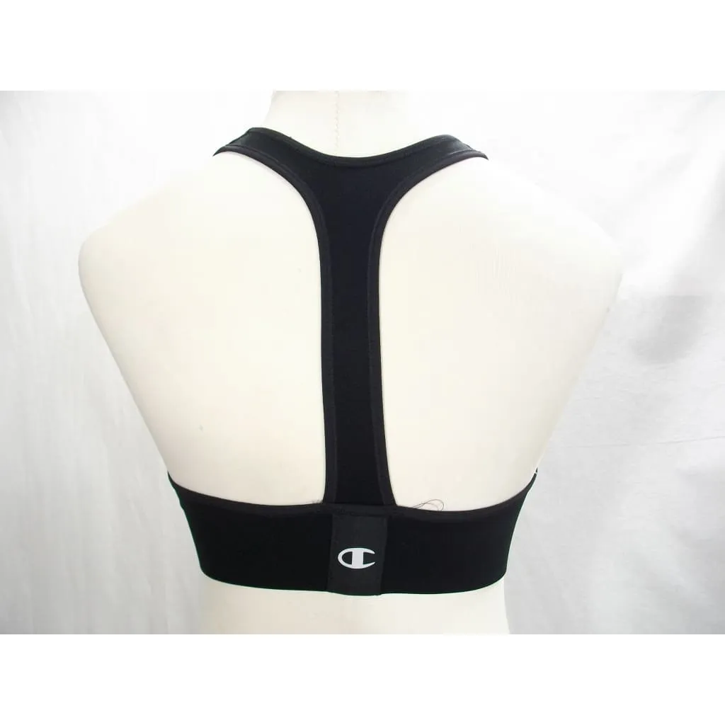 Champion B9504 Absolute Racerback Sports Bra with SmoothTec Band SMALL Black