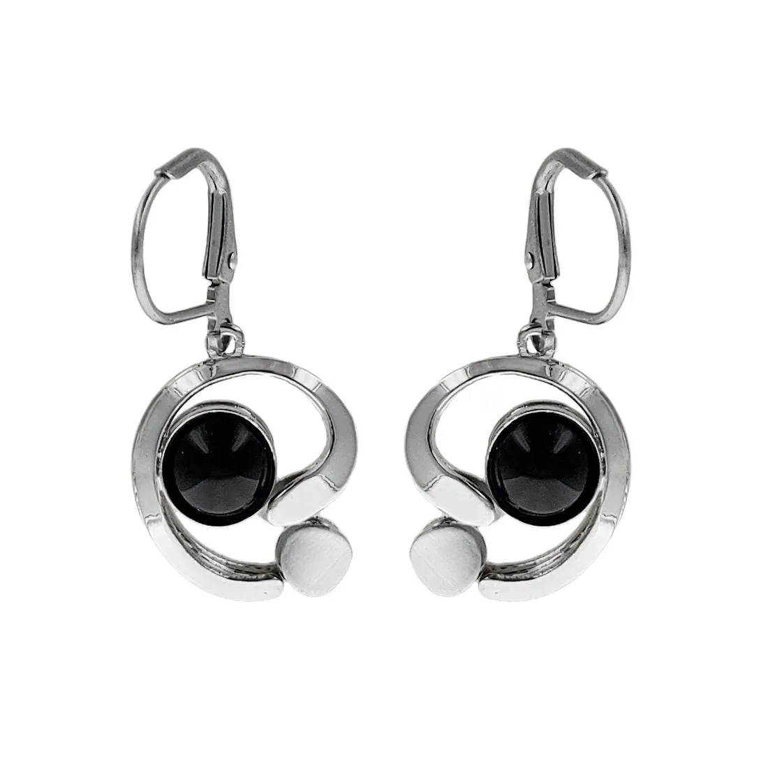 Christophe Poly Swirling Symmetry Lever Back Earrings