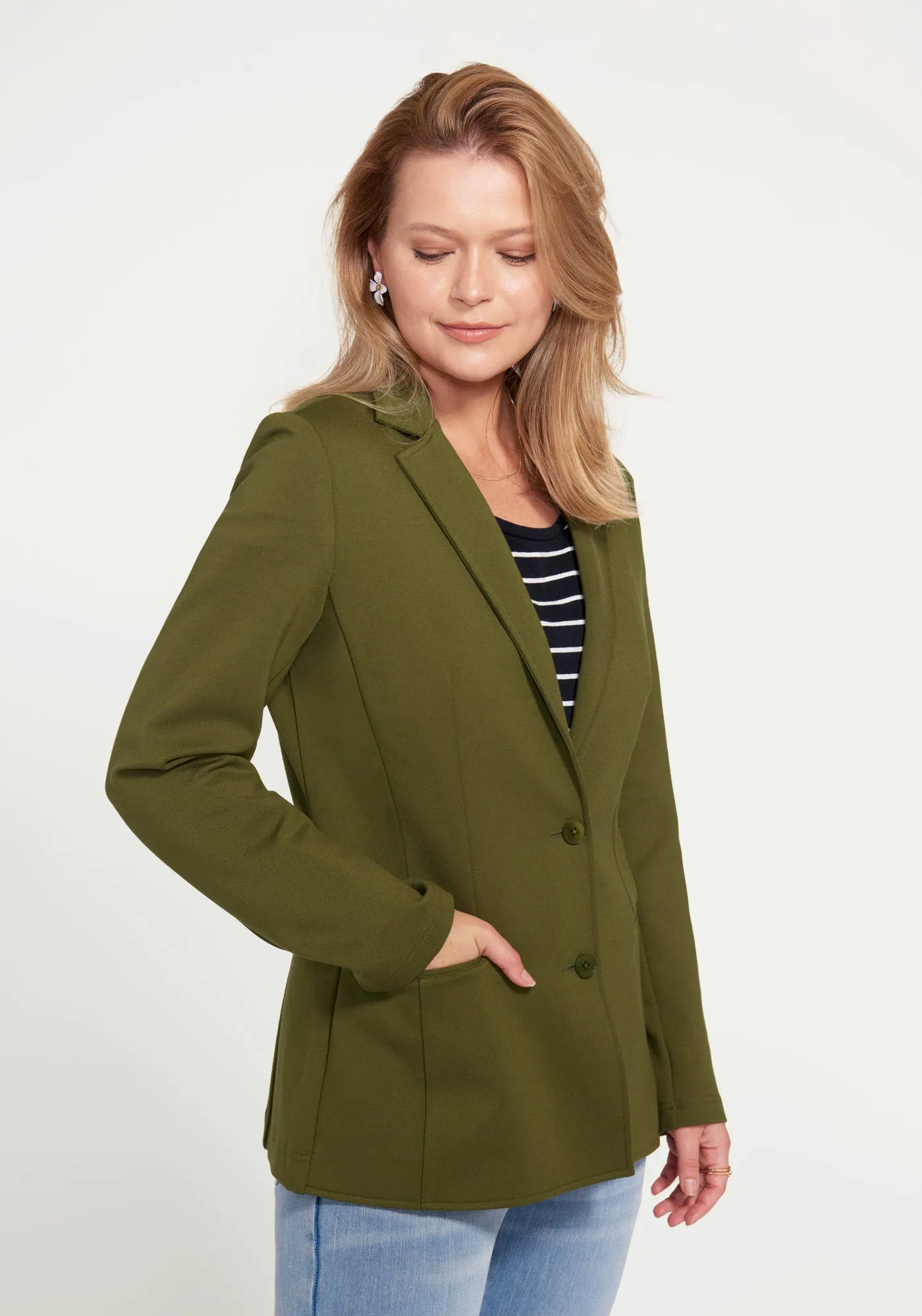 Classic Blazer (Dark Olive)