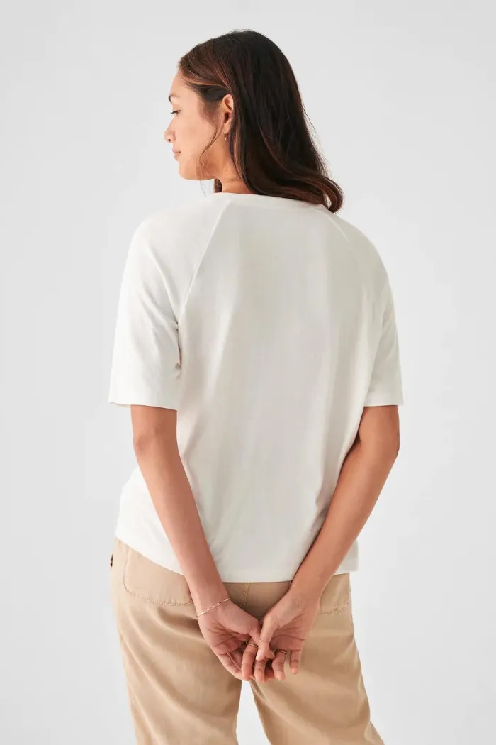 Cloud Cotton Short Sleeve Henley Tee