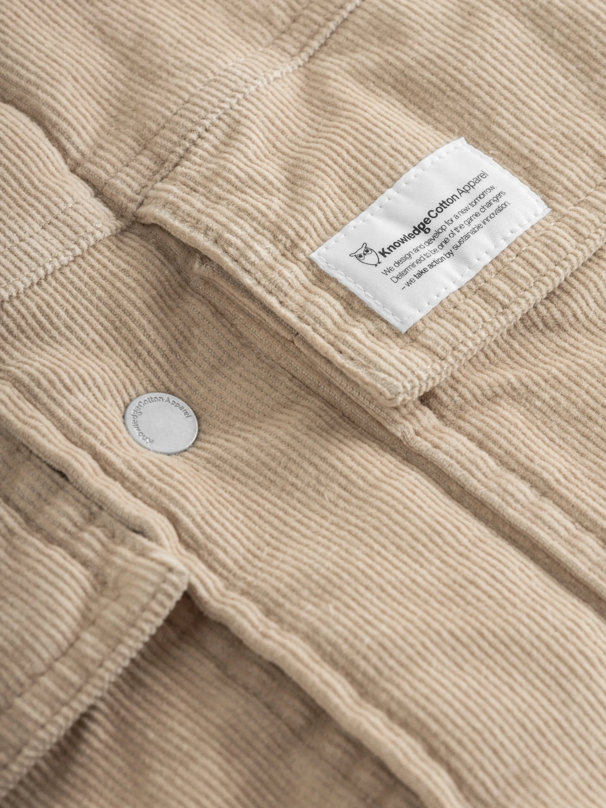 Corduroy overshirt - Light feather gray