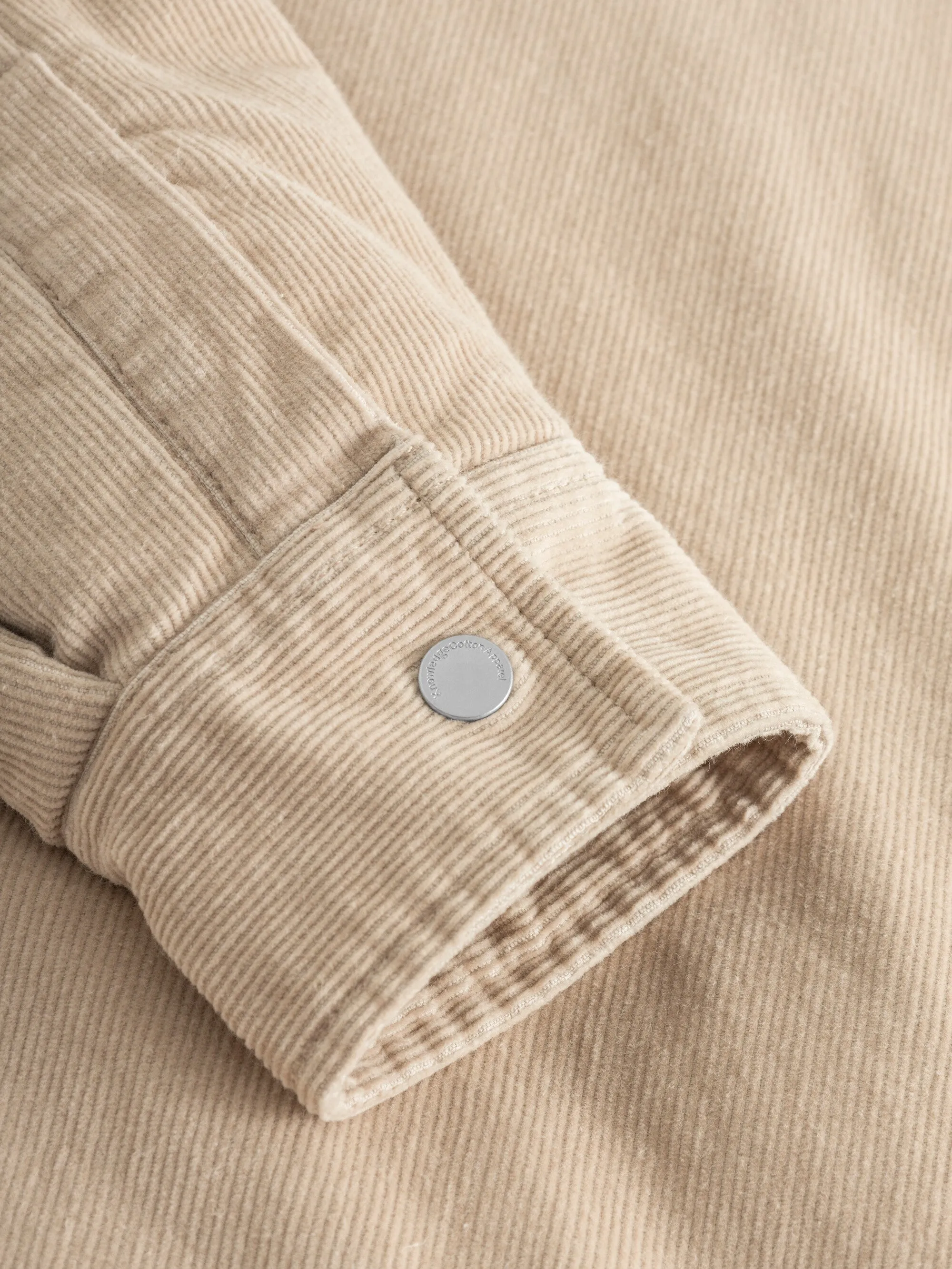 Corduroy overshirt - Light feather gray