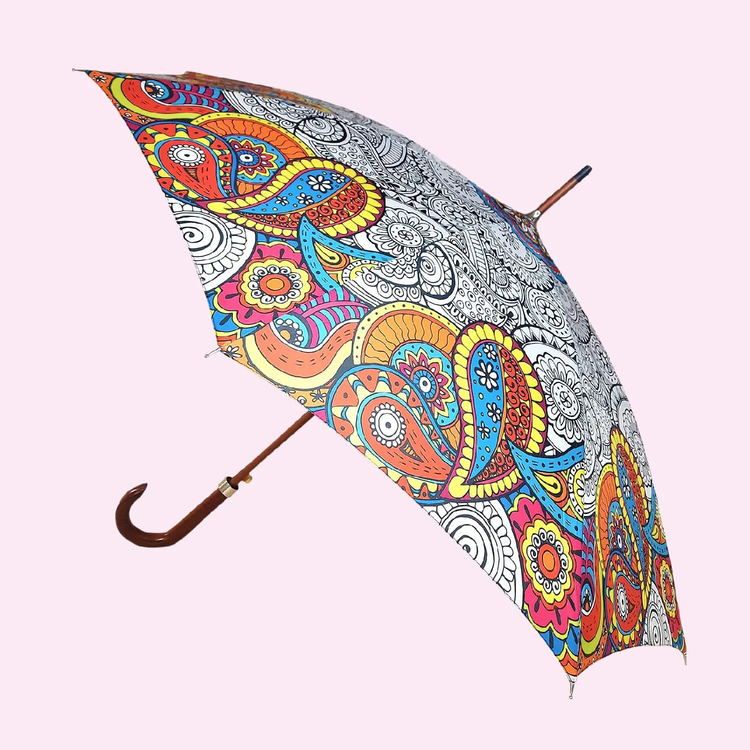 Doodle Digital Printed Umbrella (Straight)