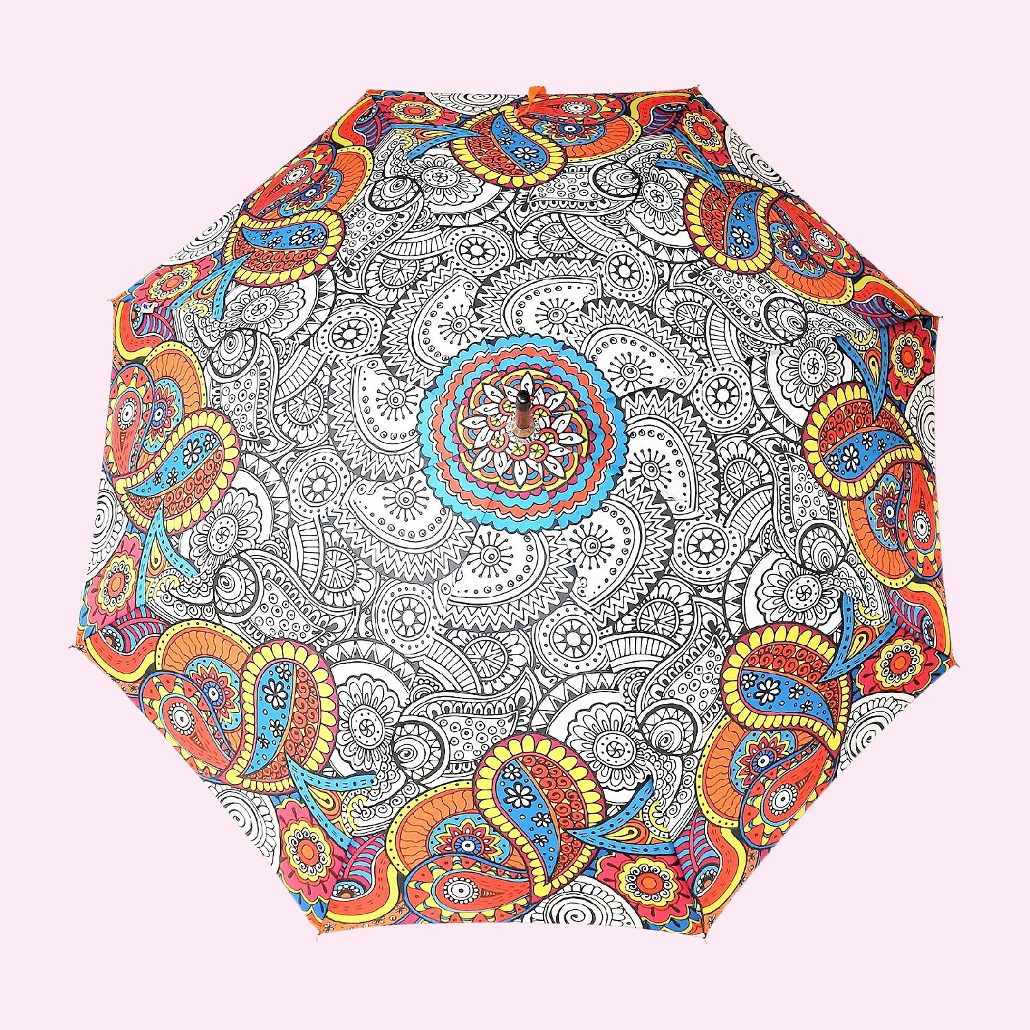 Doodle Digital Printed Umbrella (Straight)
