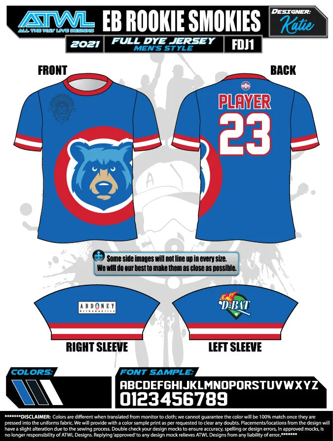 East Bay Spring 2021 Baseball Jerseys