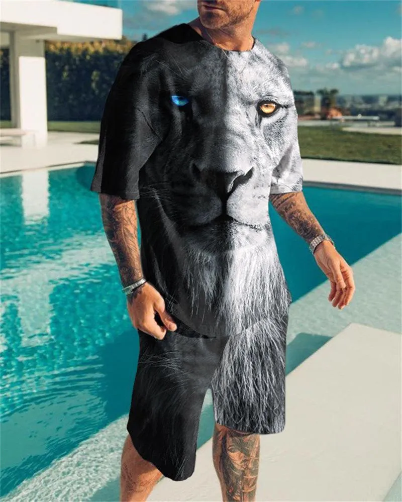 Fashion Casual Printed Sports Suits
