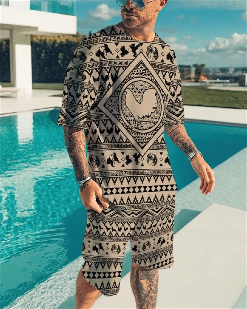 Fashion Casual Printed Sports Suits