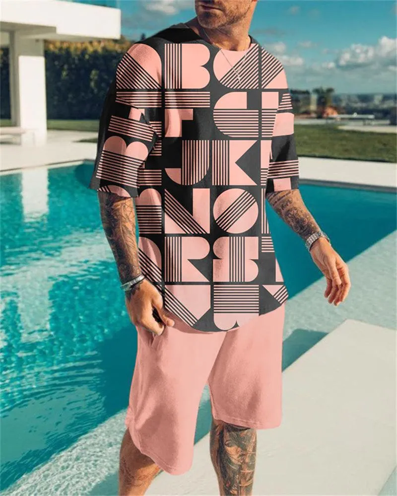 Fashion Casual Printed Sports Suits