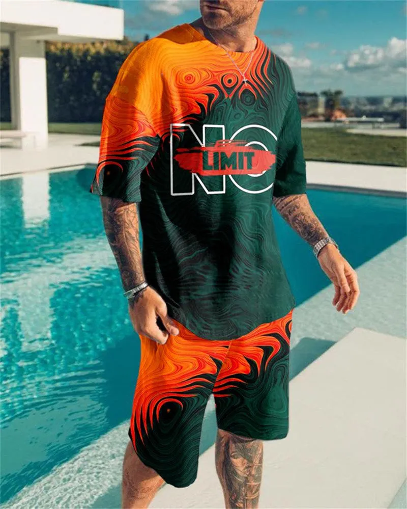 Fashion Casual Printed Sports Suits