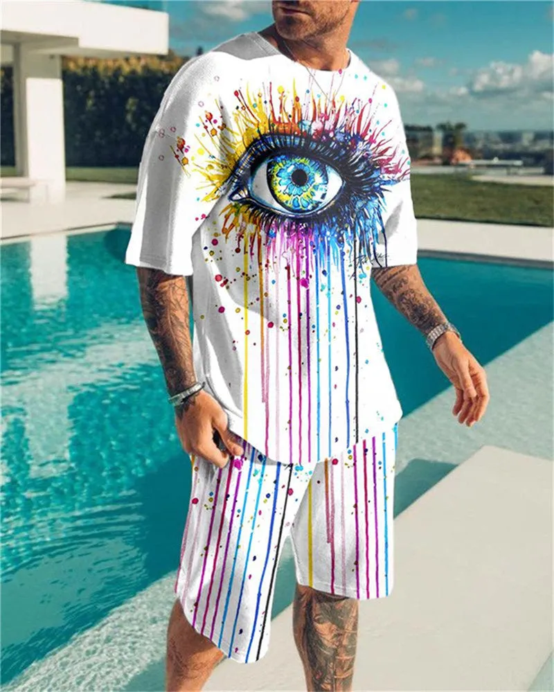 Fashion Casual Printed Sports Suits