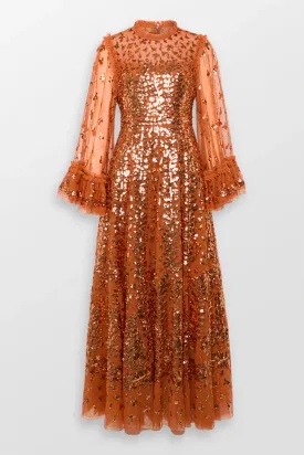 Fern Sequin Evening Dress