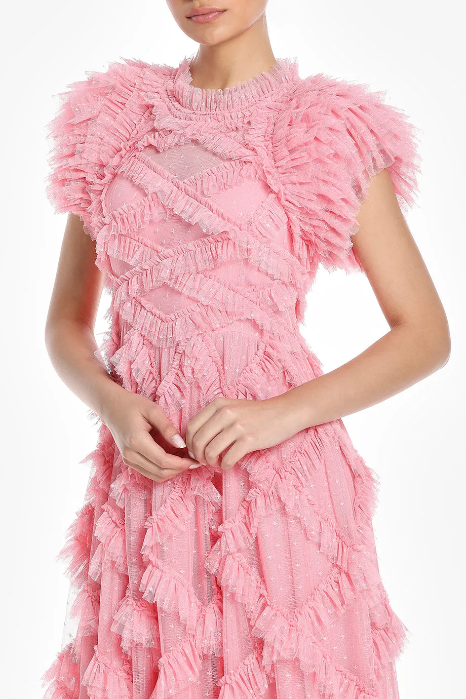 Genevieve Ruffle Maxi Dress