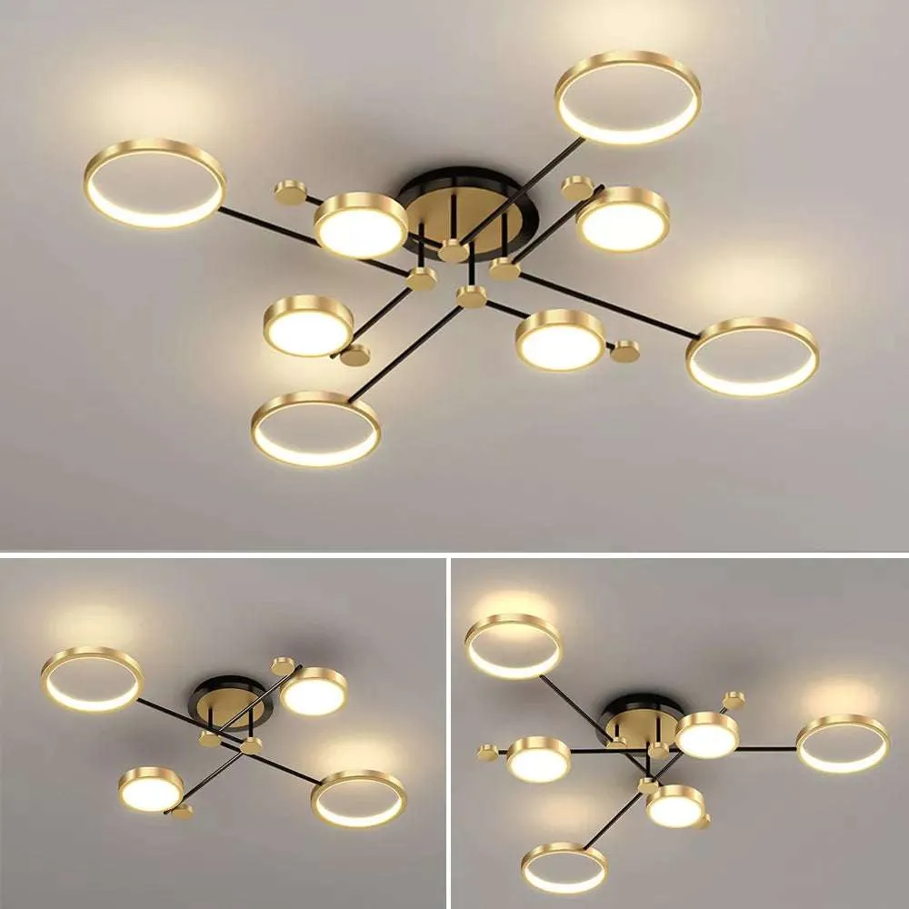 Gold and Black LED Pendant Light