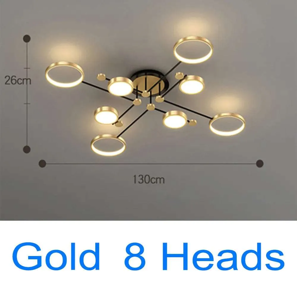 Gold and Black LED Pendant Light