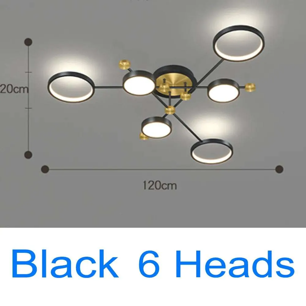 Gold and Black LED Pendant Light