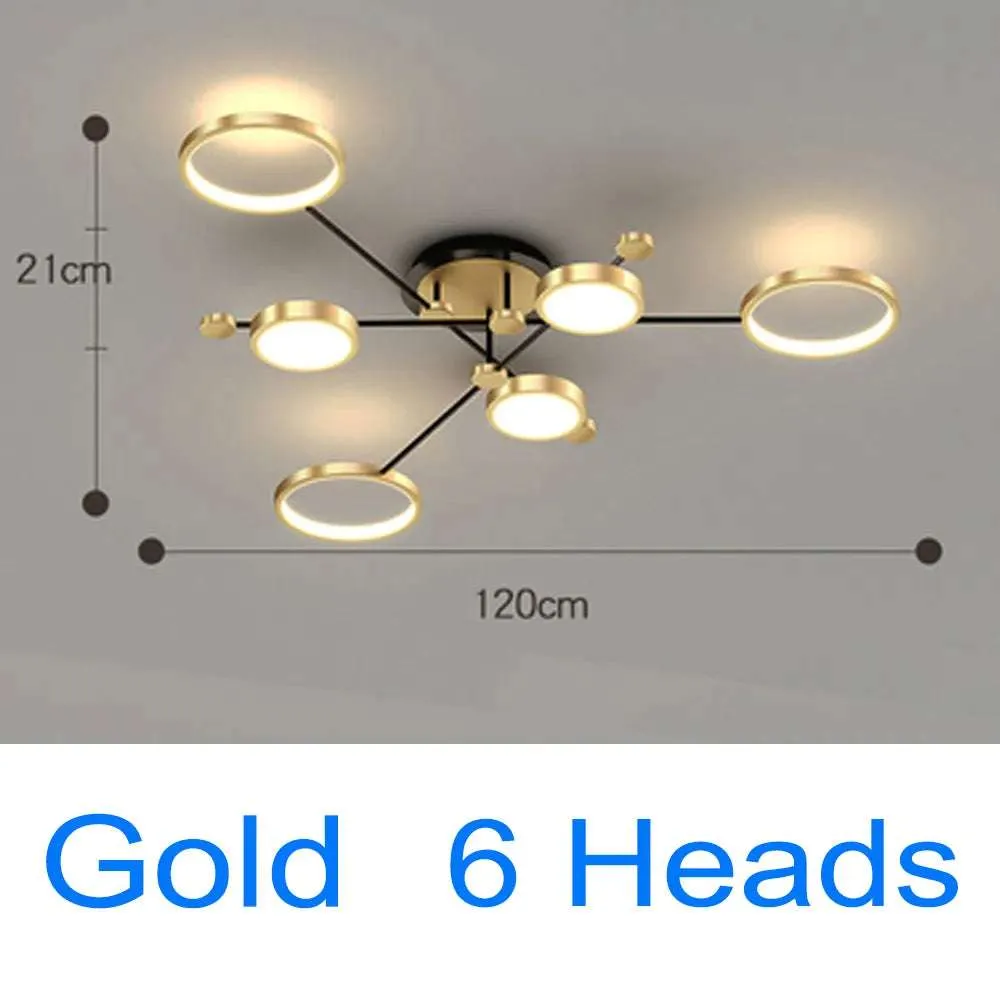 Gold and Black LED Pendant Light