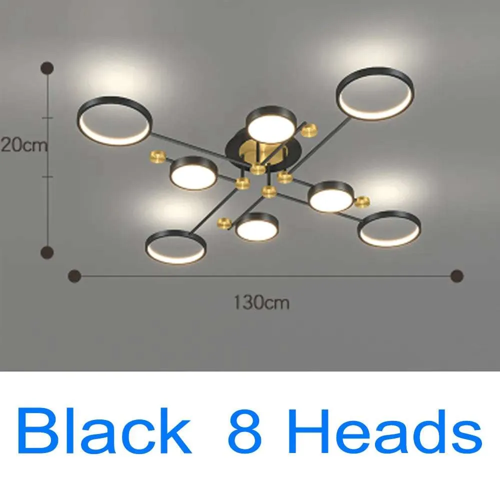 Gold and Black LED Pendant Light