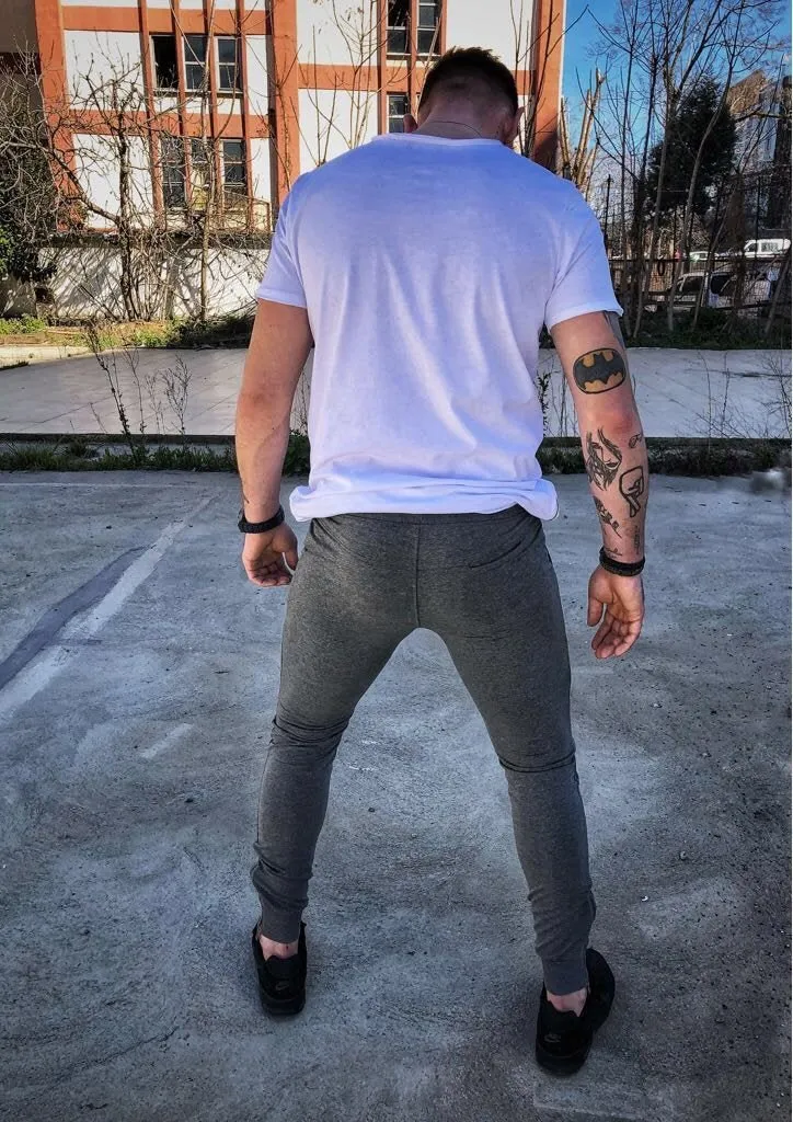 Gray Metal Studs Jogger Pant DM2 Streetwear Jogger Pants