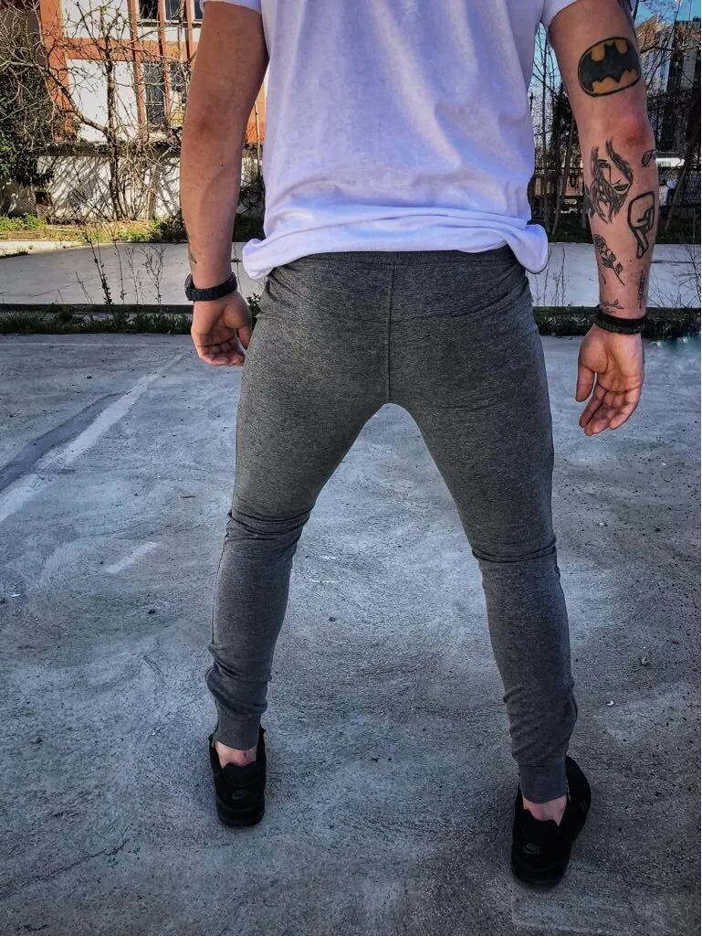Gray Metal Studs Jogger Pant DM2 Streetwear Jogger Pants