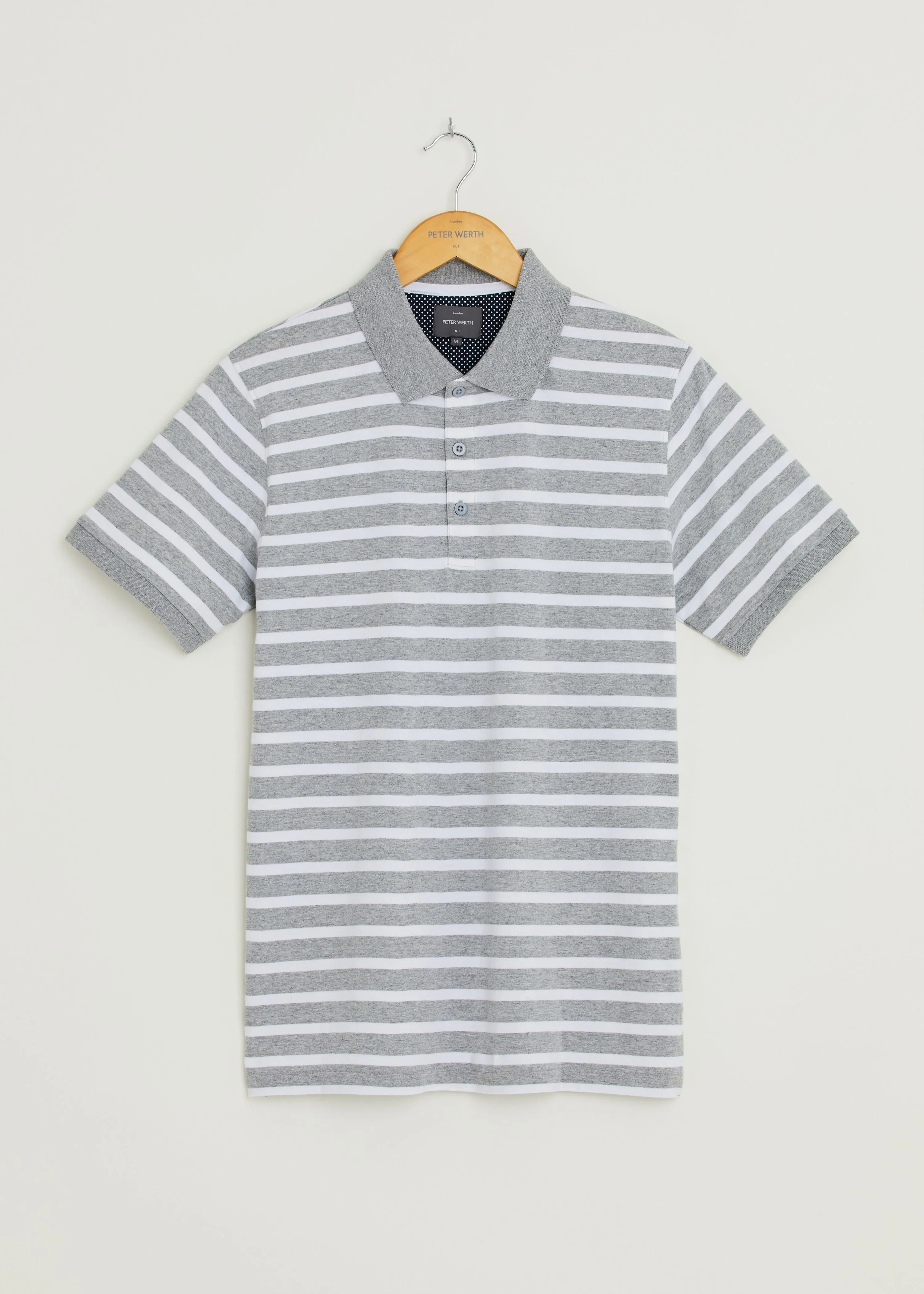 Gresley Polo Shirt - Grey/White