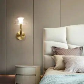 IWP Mushroom Modern Nordic Golden Copper Wall Lamp