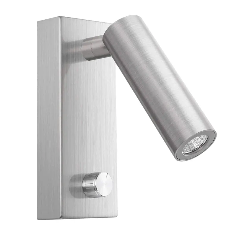 Kachmes Wall Reading Sconce Hardwired Adjustable Bedside Knob Switch