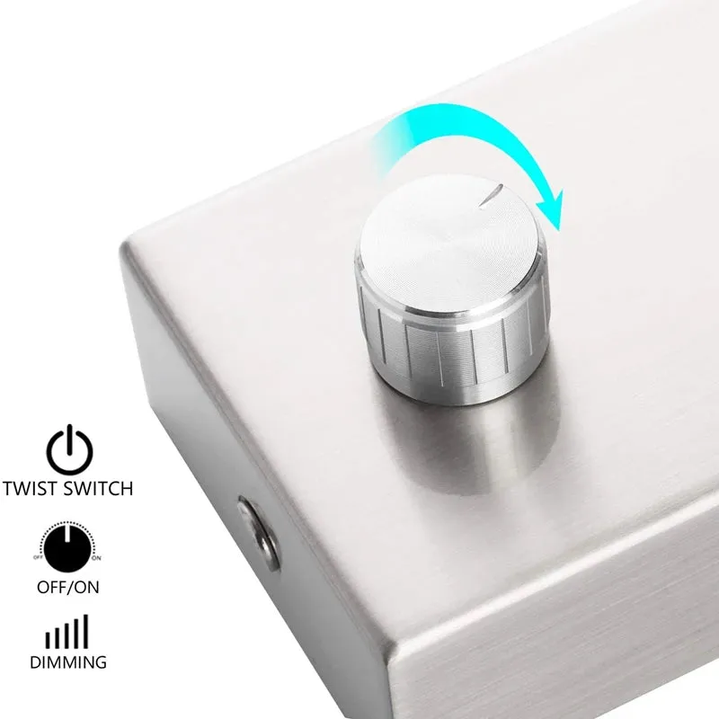 Kachmes Wall Reading Sconce Hardwired Adjustable Bedside Knob Switch