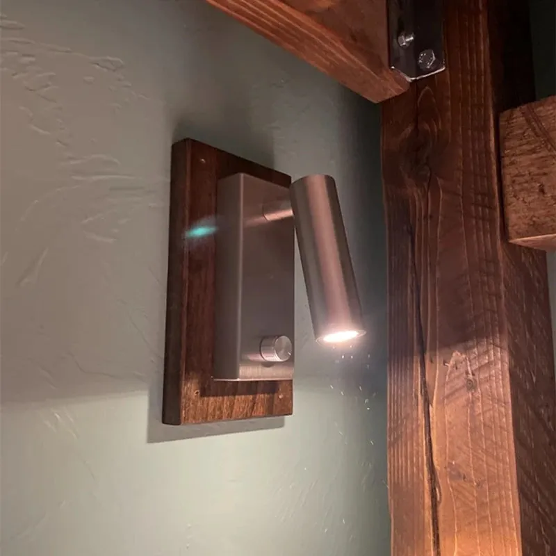 Kachmes Wall Reading Sconce Hardwired Adjustable Bedside Knob Switch