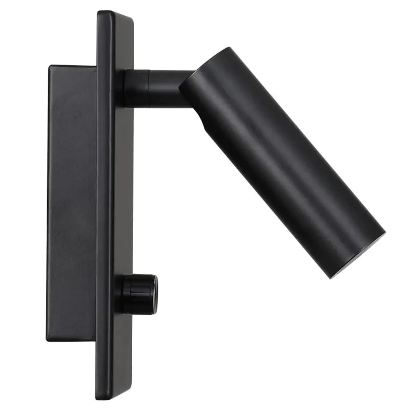 Kachmes Wall Reading Sconce Hardwired Adjustable Bedside Knob Switch