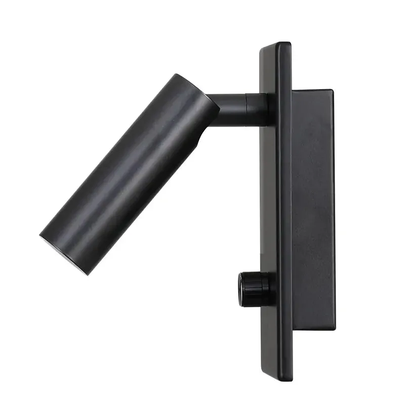 Kachmes Wall Reading Sconce Hardwired Adjustable Bedside Knob Switch