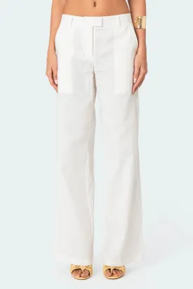 Linen Blend Arya Pants