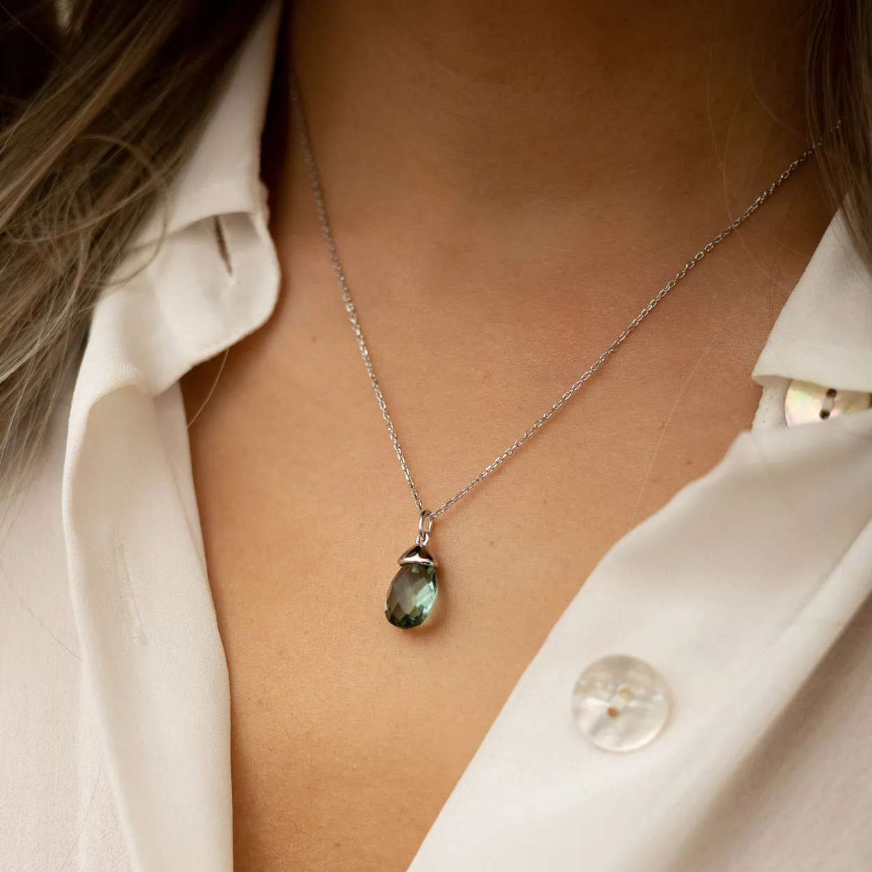 Mabel Green Amethyst Necklace