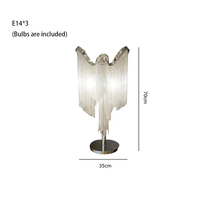 MAK Naysi Aluminum Tassels Chandelier