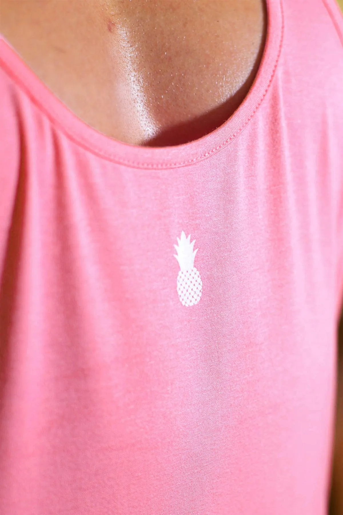 Men's Muscle Stringer - Bubblegum Pink